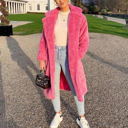 Manteau long en fausse fourrure Cendrillon Style Hiver
