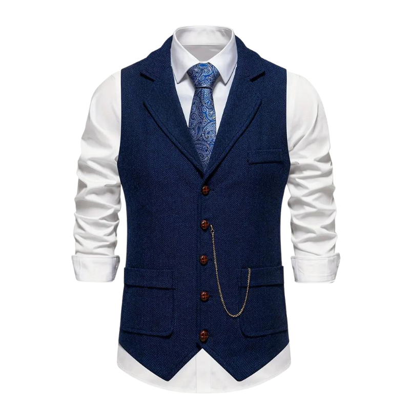Gilet élégant pour homme Coupe en cuir