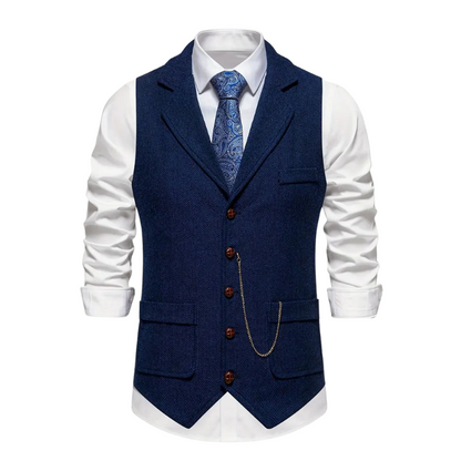 Gilet élégant pour homme Coupe en cuir