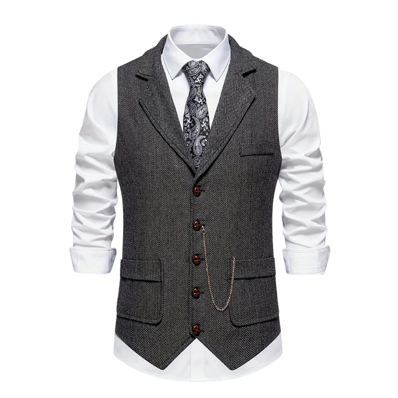 Gilet élégant pour homme Coupe en cuir