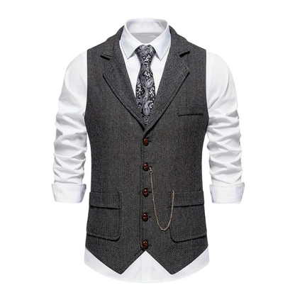 Gilet élégant pour homme Coupe en cuir