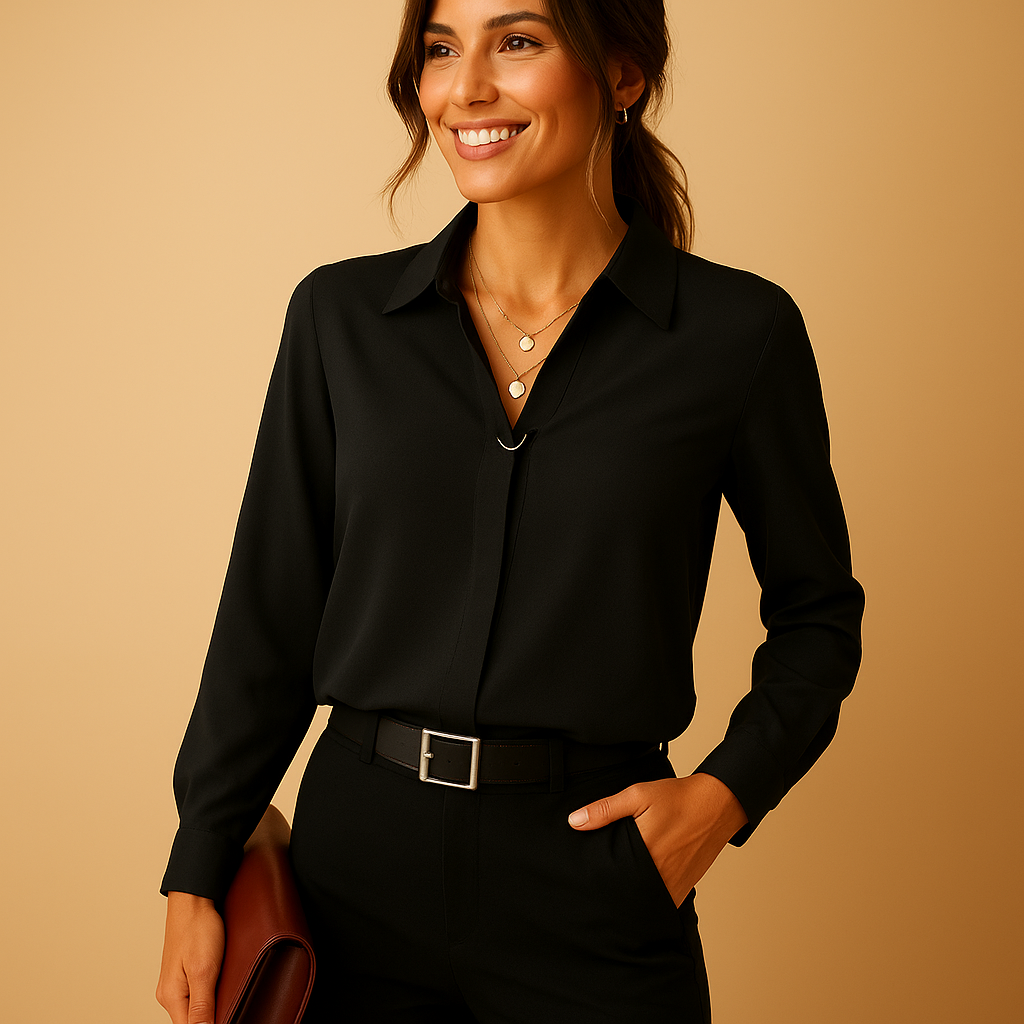 Elegante Damenbluse Modern und Praktisch - IdealeKleiden