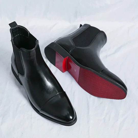 Elegante Chelsea Stiefel Braun Lederoptik - IdealeKleiden
