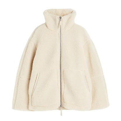 Veste polaire douillette oversize col montant