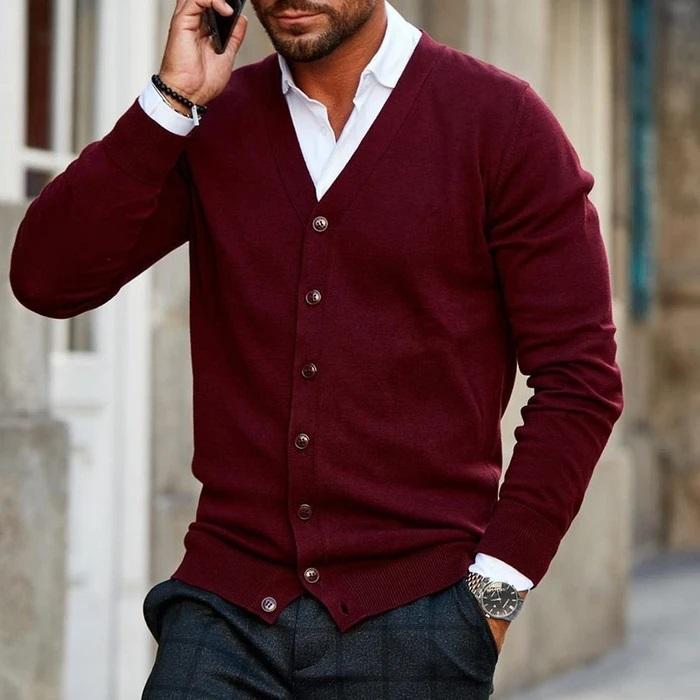 Cardigan pour homme coupe moderne