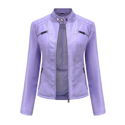 Élégante Veste en Cuir Femme Moderne Intemporelle