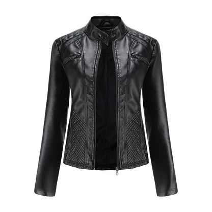 Élégante Veste en Cuir Femme Moderne Intemporelle