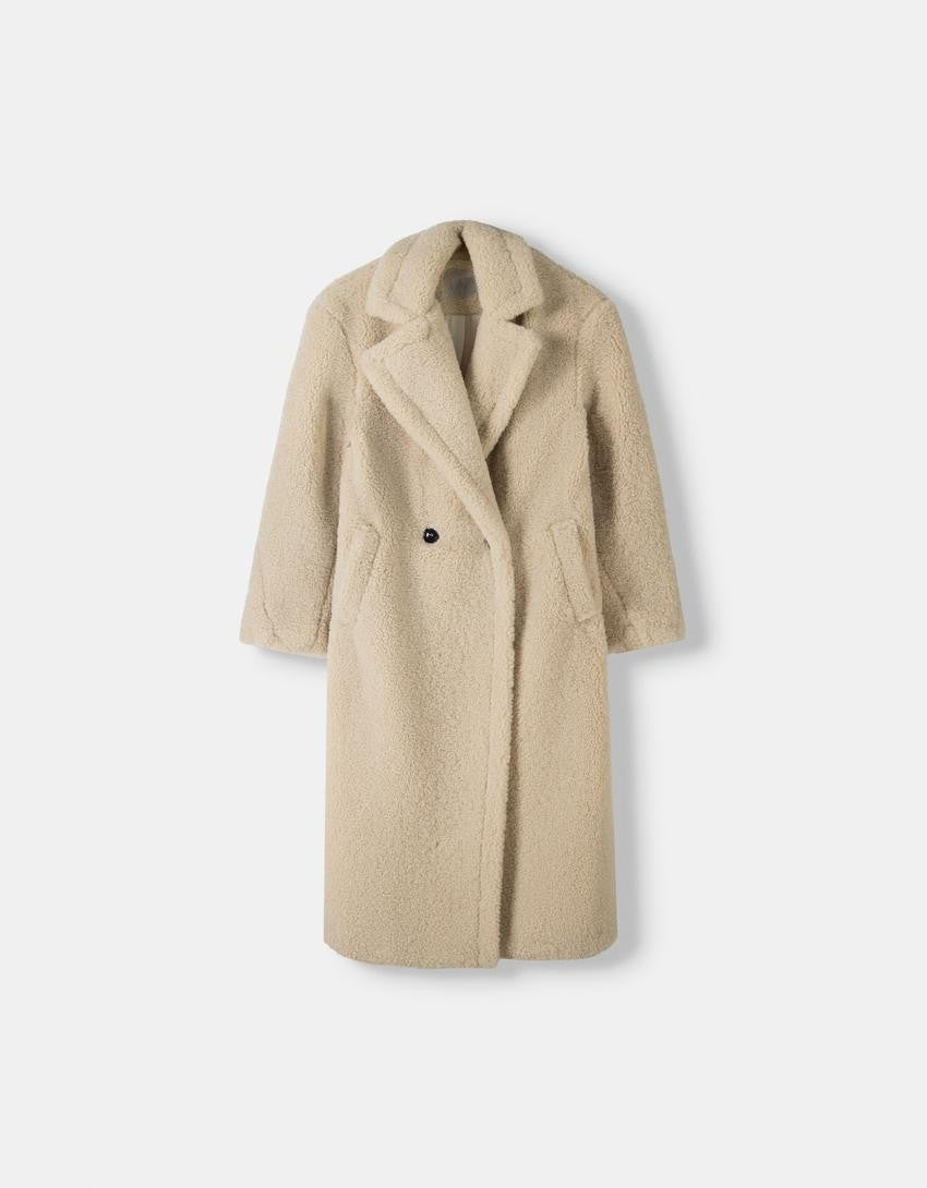 Manteau élégant en fausse fourrure pour femme grande taille