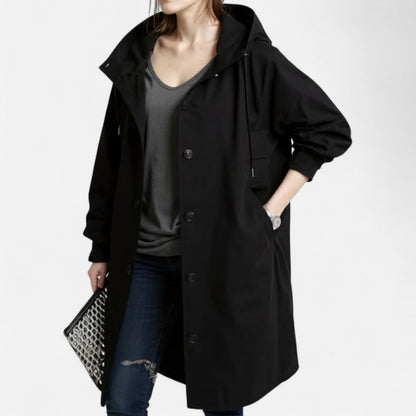 Manteau de mi-saison pratique avec capuche