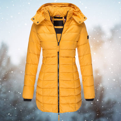 Longue veste matelassée Elisa - Manteau d'hiver pour femme