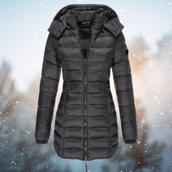 Longue veste matelassée Elisa - Manteau d'hiver pour femme