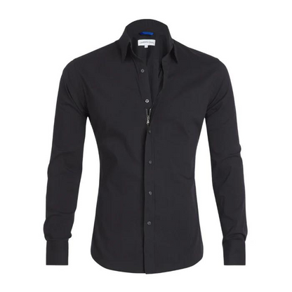 Elegante Stretch-Bluse mit Reißverschluss - IdealeKleiden