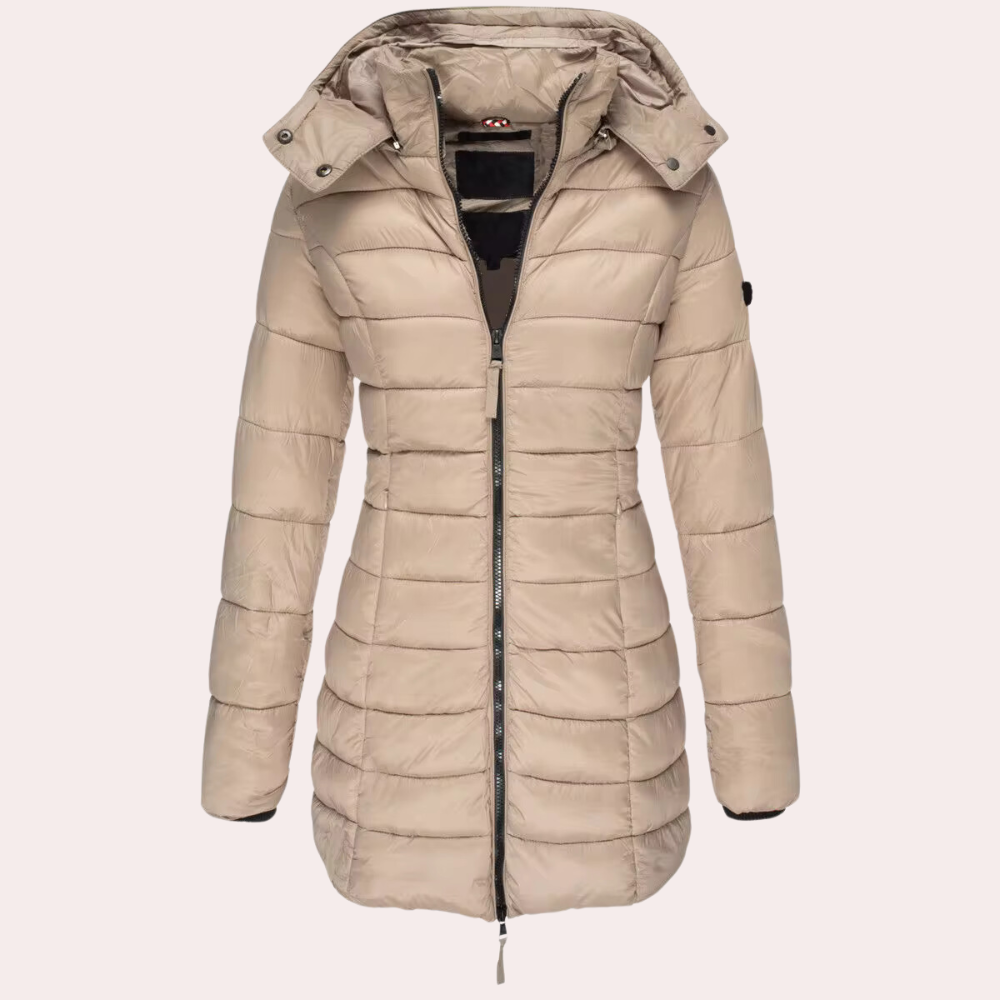 Doudoune d'hiver élégante femme qualité luxe