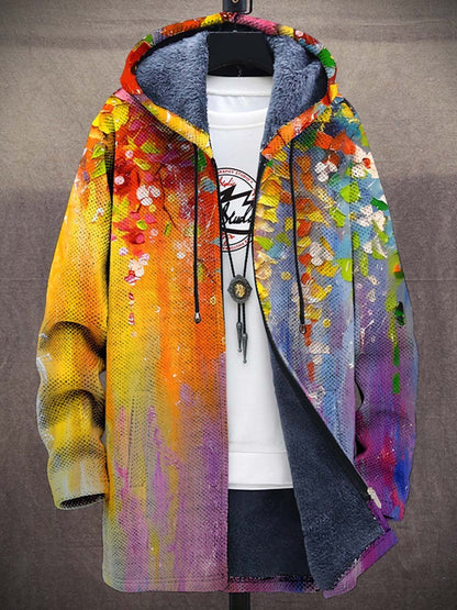 Gilet coloré motif artistique moderne