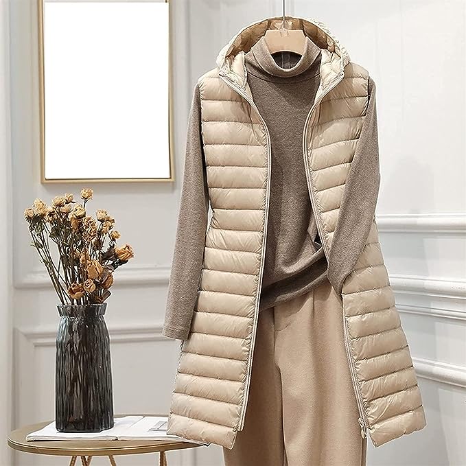 Manteau d'hiver élégant femme | Doudoune confortable avec capuche douce