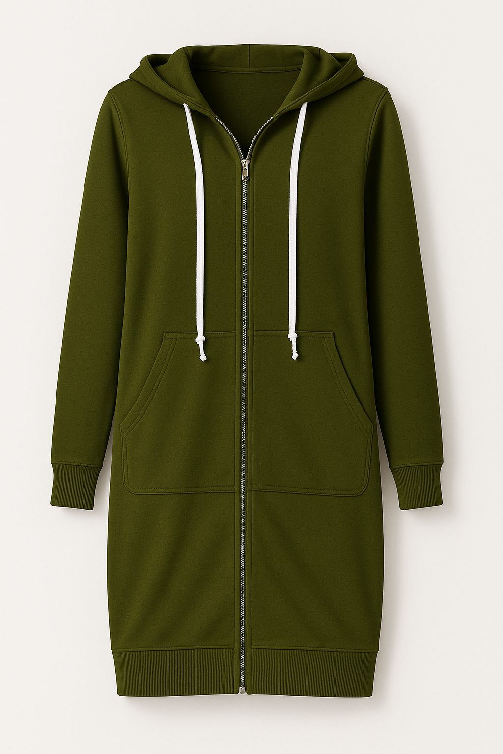 Sweat à capuche zippé décontracté