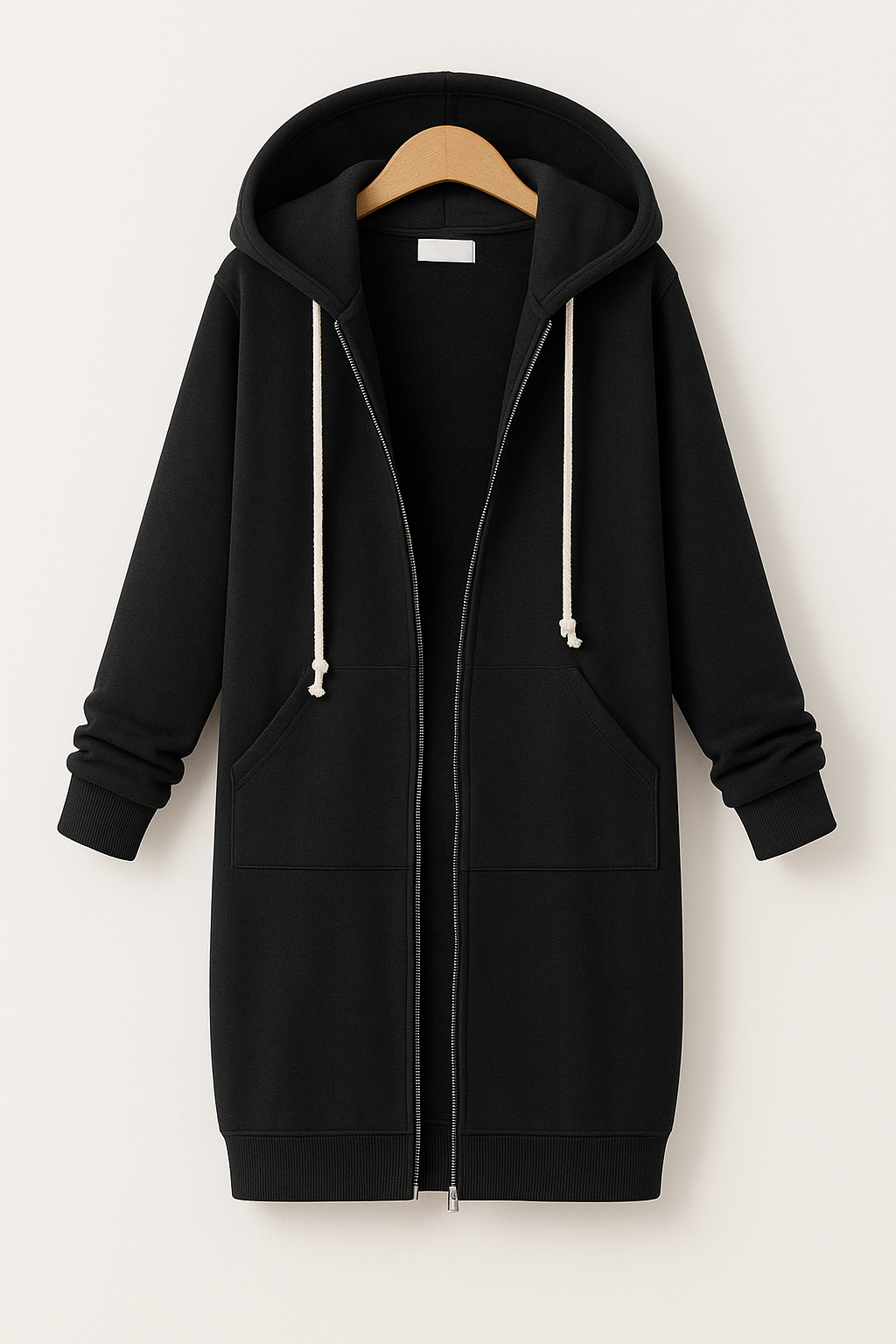 Sweat à capuche zippé décontracté