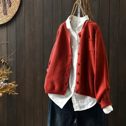 Cardigan doux en maille oversize confortable