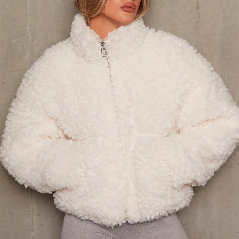 Veste polaire douce zippée pour femme