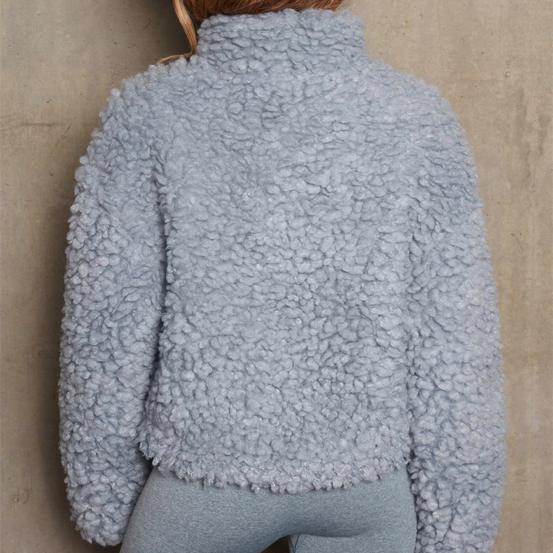 Weiche Fleecejacke Damen Zip - IdealeKleiden
