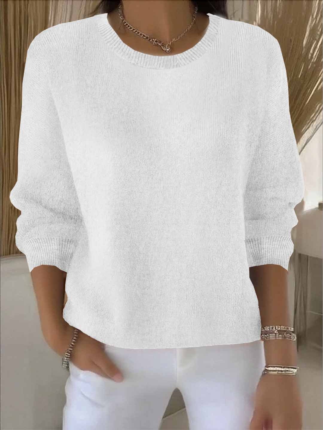 Pull Femme Tricoté Chaud Doux Hiver