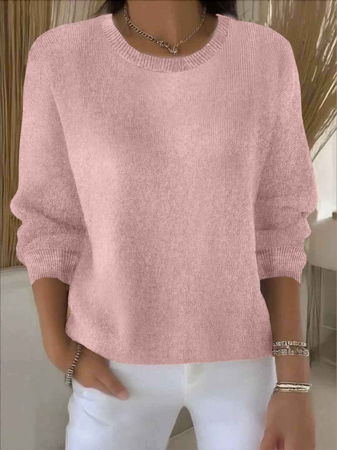 Pull Femme Tricoté Chaud Doux Hiver