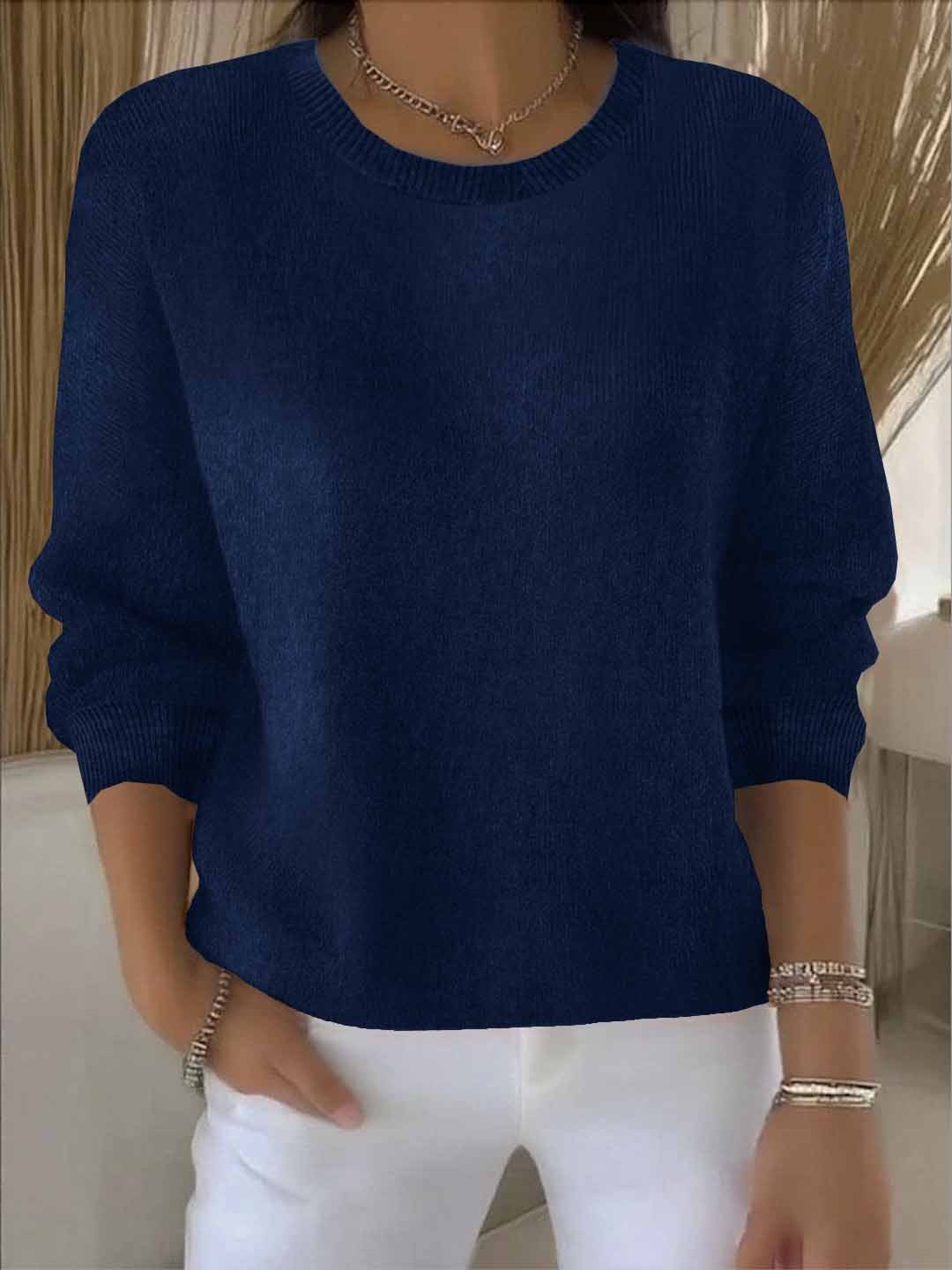Pull Femme Tricoté Chaud Doux Hiver