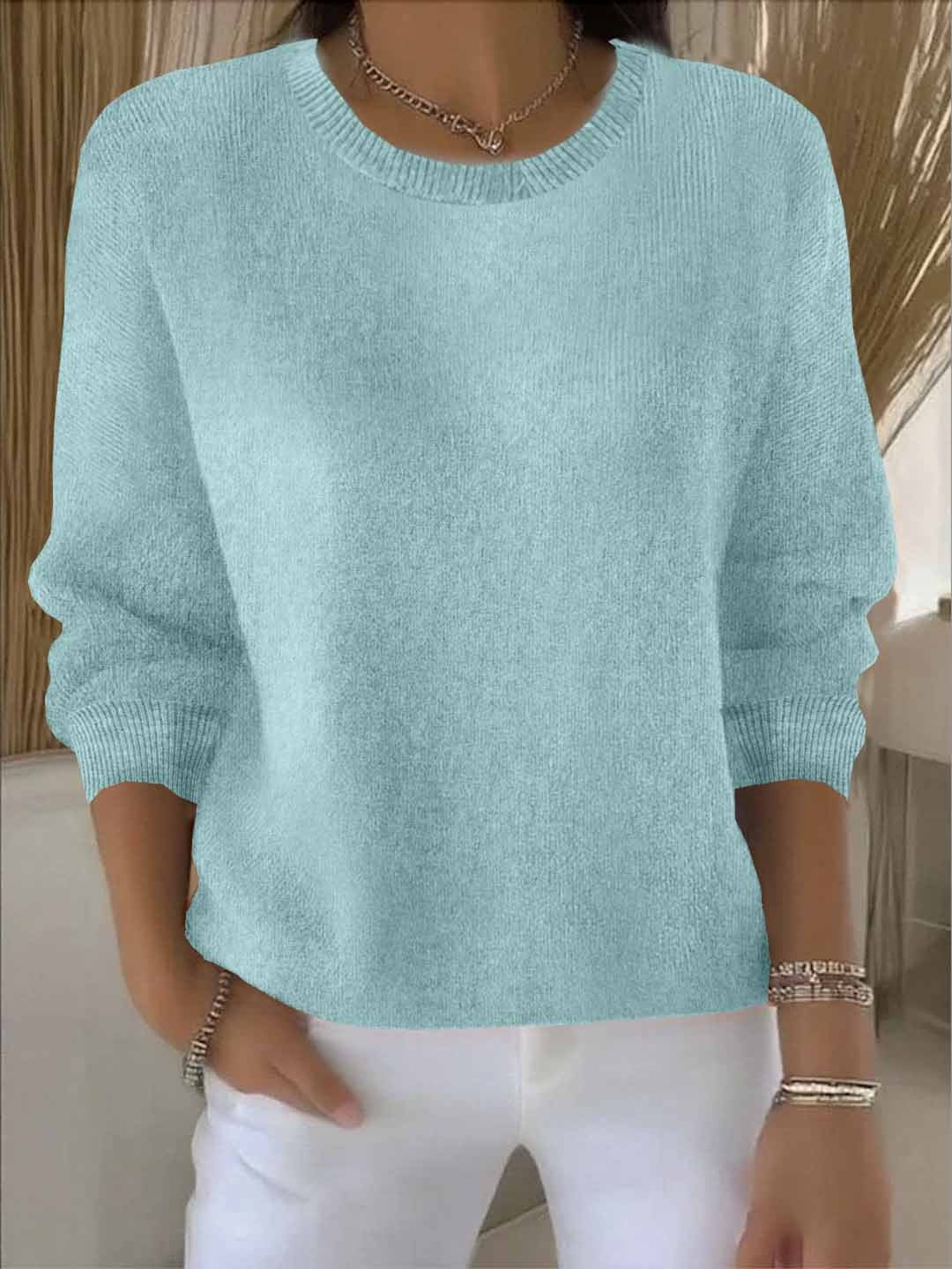 Pull Femme Tricoté Chaud Doux Hiver