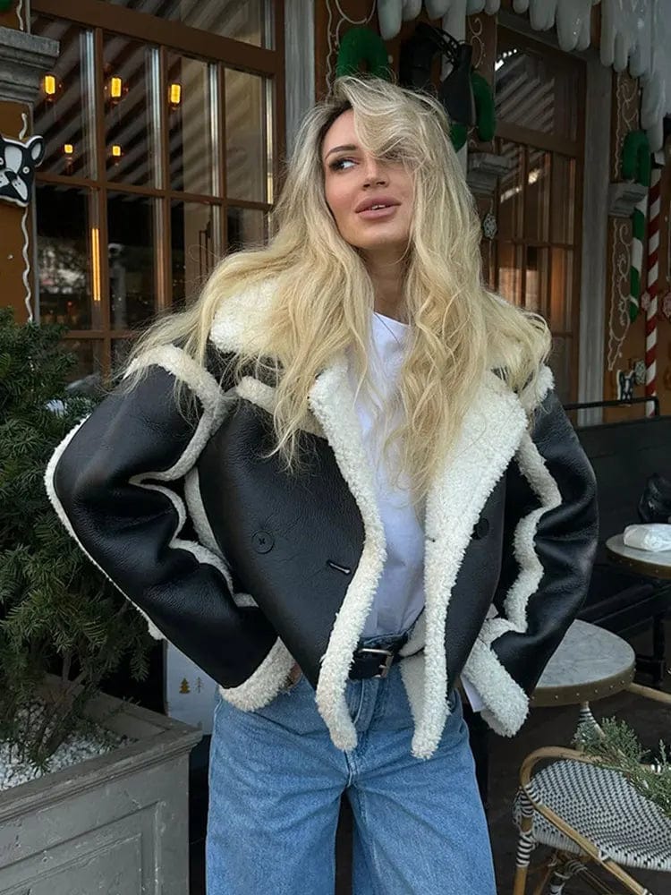 Manteau d'hiver femme oversize, chaud et élégant