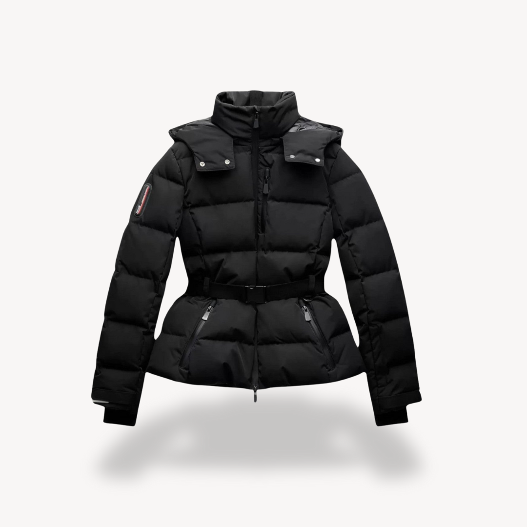 Doudoune imperméable noire chaude et isolée