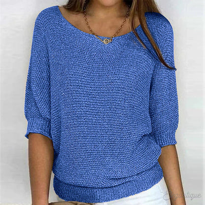 Pull élégant pour femme avec motif tricoté en croix