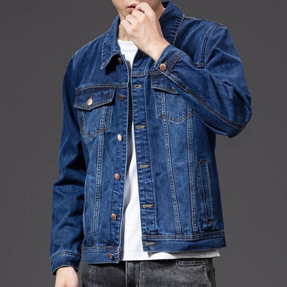 Veste en jean bleue classique