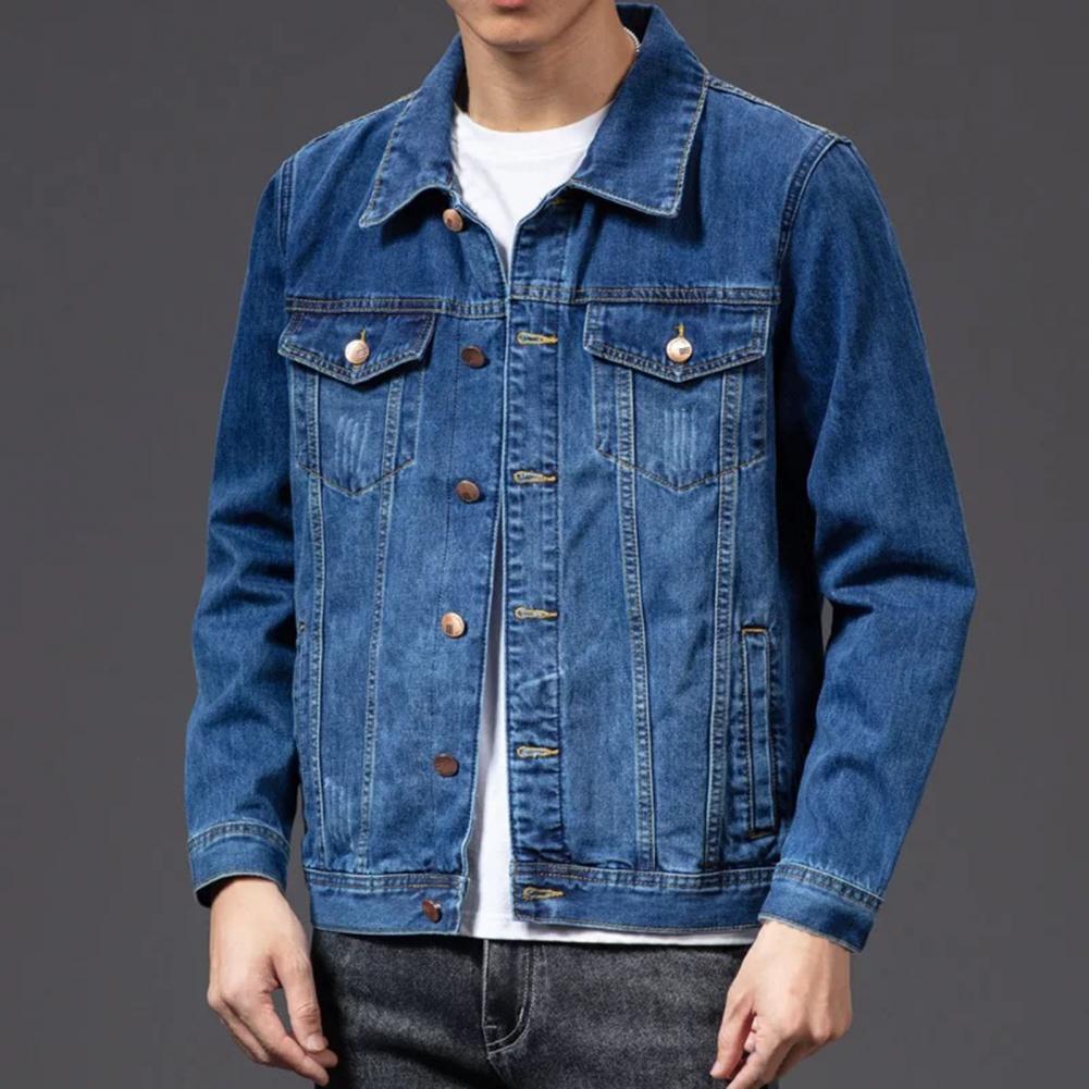 Mode Jeansjacke Blau Klassisch - IdealeKleiden