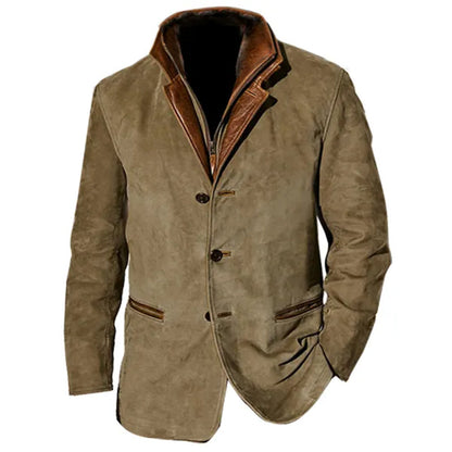Élégante veste en daim Design classique