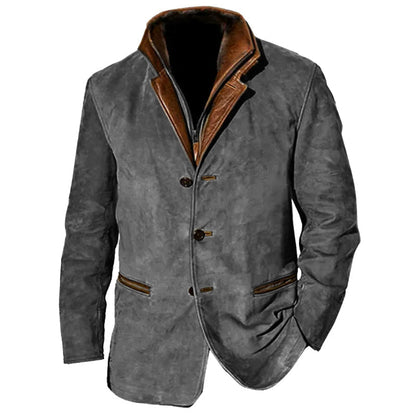 Élégante veste en daim Design classique