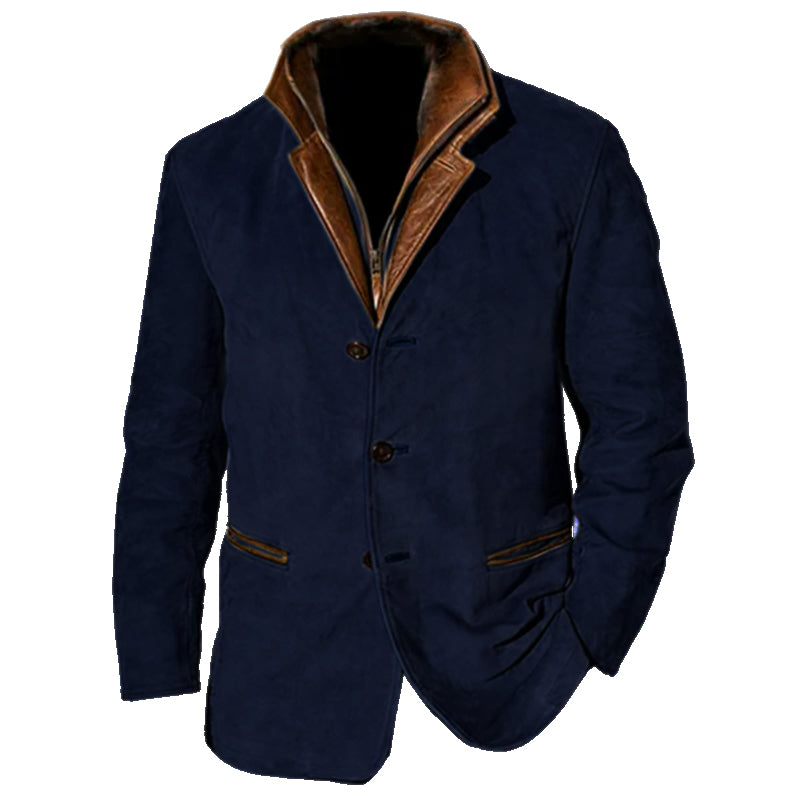 Élégante veste en daim Design classique