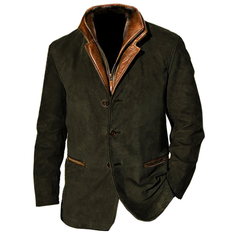 Élégante veste en daim Design classique