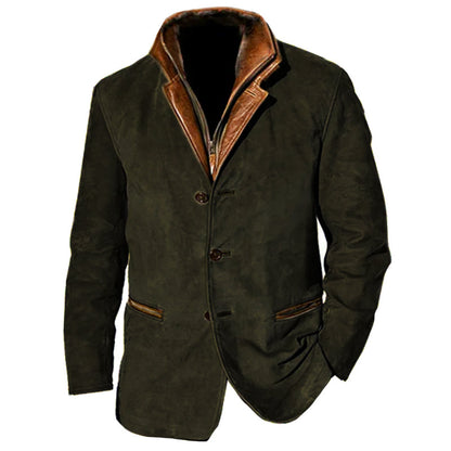Élégante veste en daim Design classique