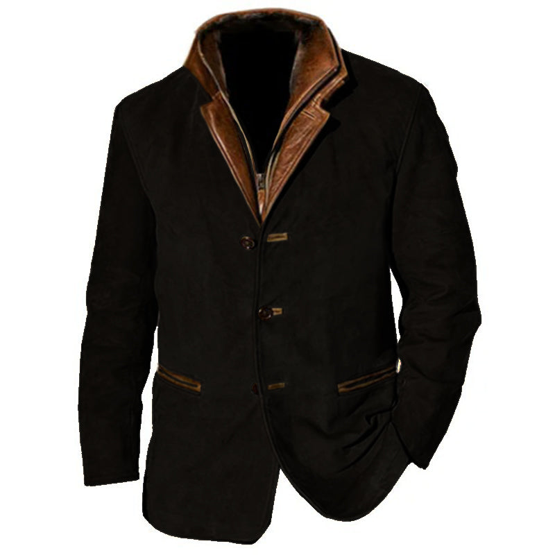 Élégante veste en daim Design classique
