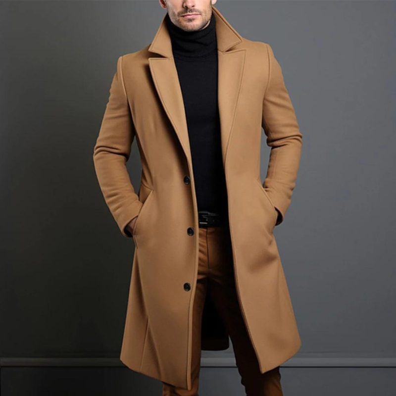 Manteau d'hiver homme élégant Décontracté Moderne