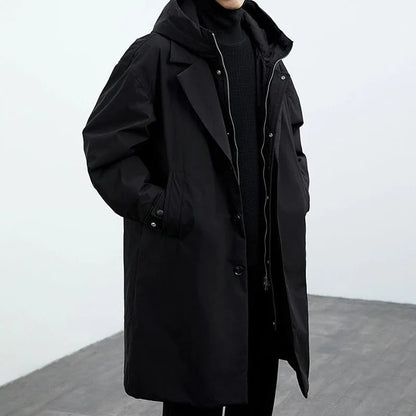 Trench-coat homme Imperméable Chaud Isolant