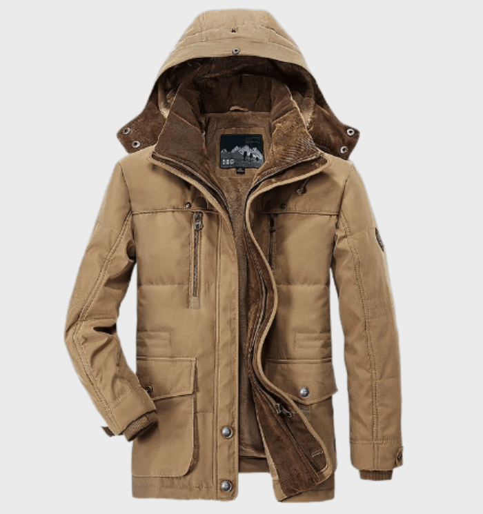 Veste d'hiver imperméable isolée chaude pour hommes