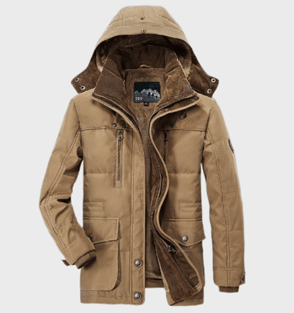 Veste d'hiver imperméable isolée chaude pour hommes