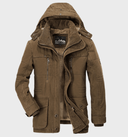 Veste d'hiver imperméable isolée chaude pour hommes