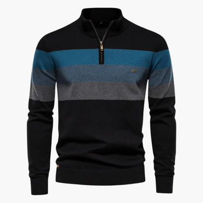 Pull en maille élégant avec quart de zip