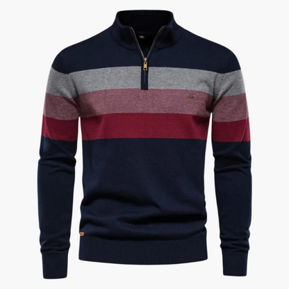 Pull en maille élégant avec quart de zip