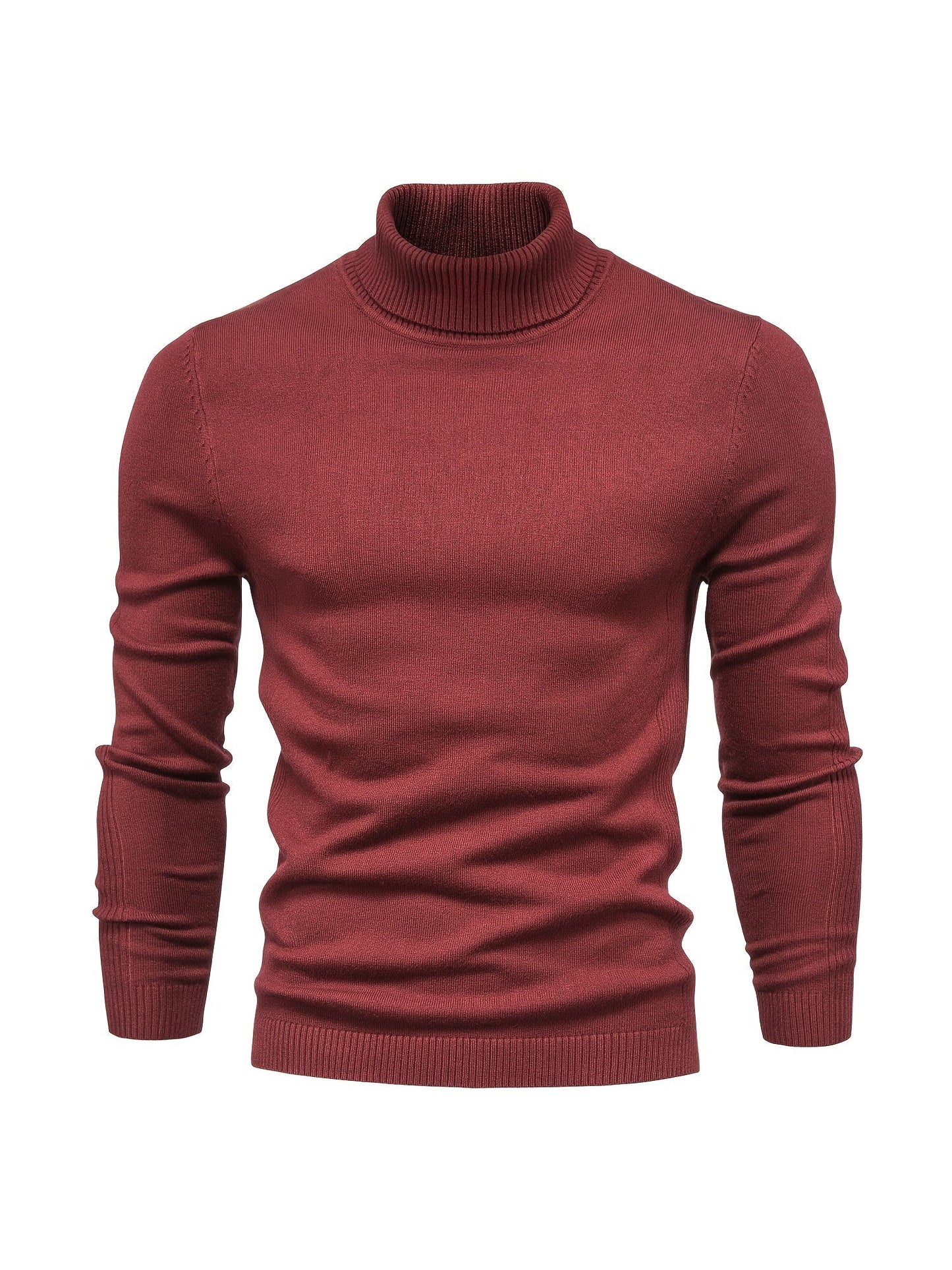 Pull col roulé homme en laine mérinos moderne et chaud