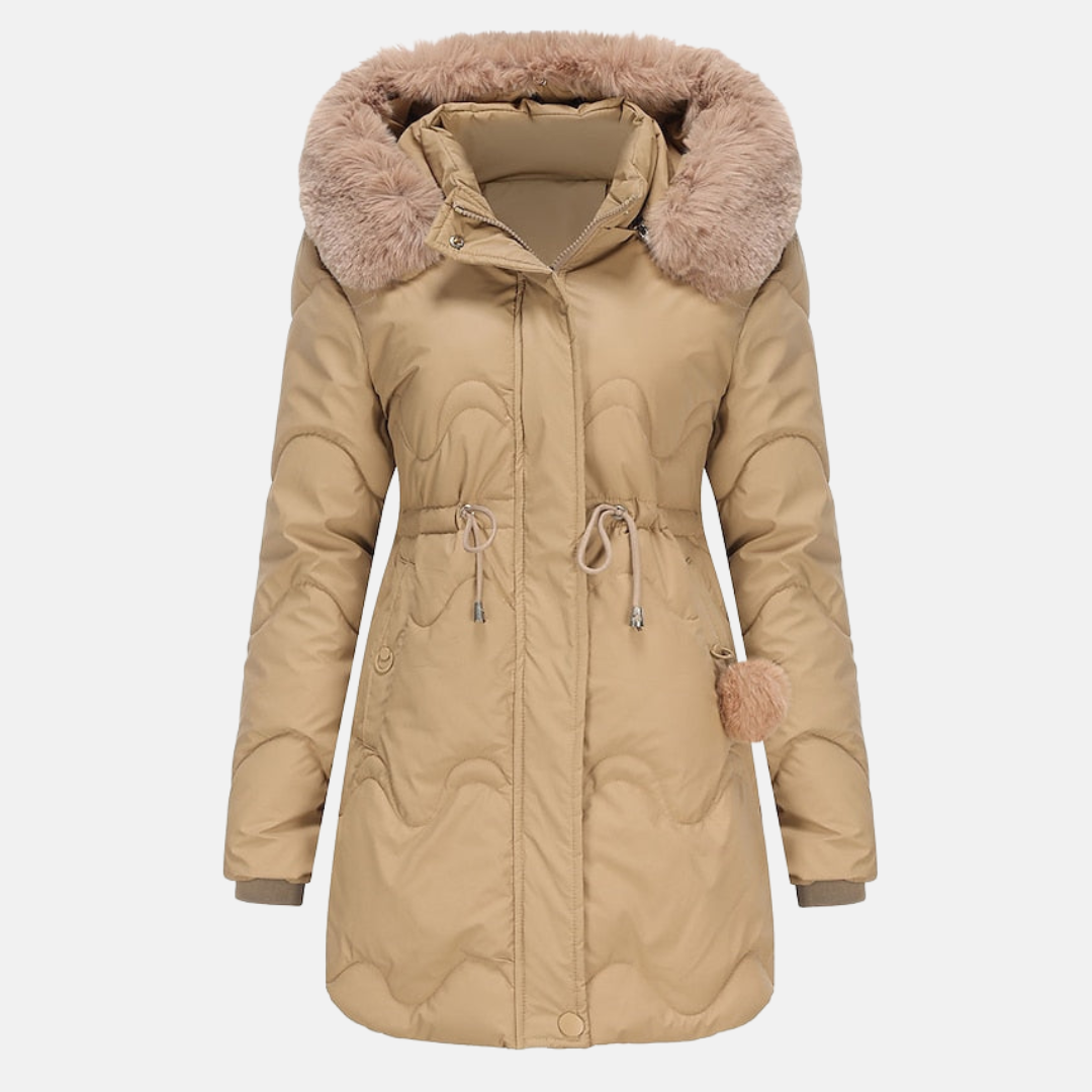 Veste de luxe en fourrure Capuche amovible
