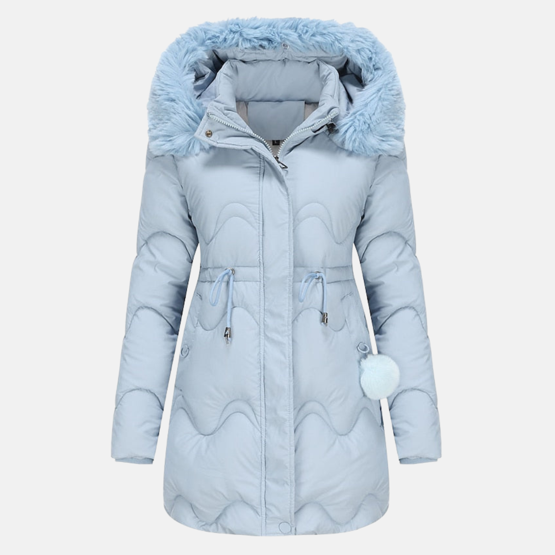 Veste de luxe en fourrure Capuche amovible