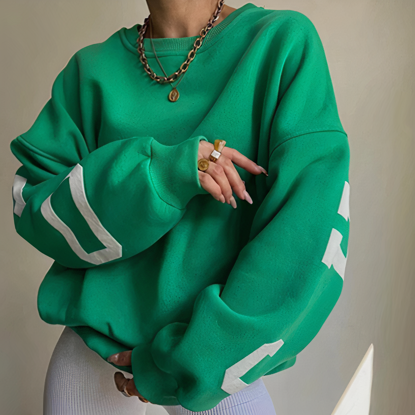 Pull oversize moderne